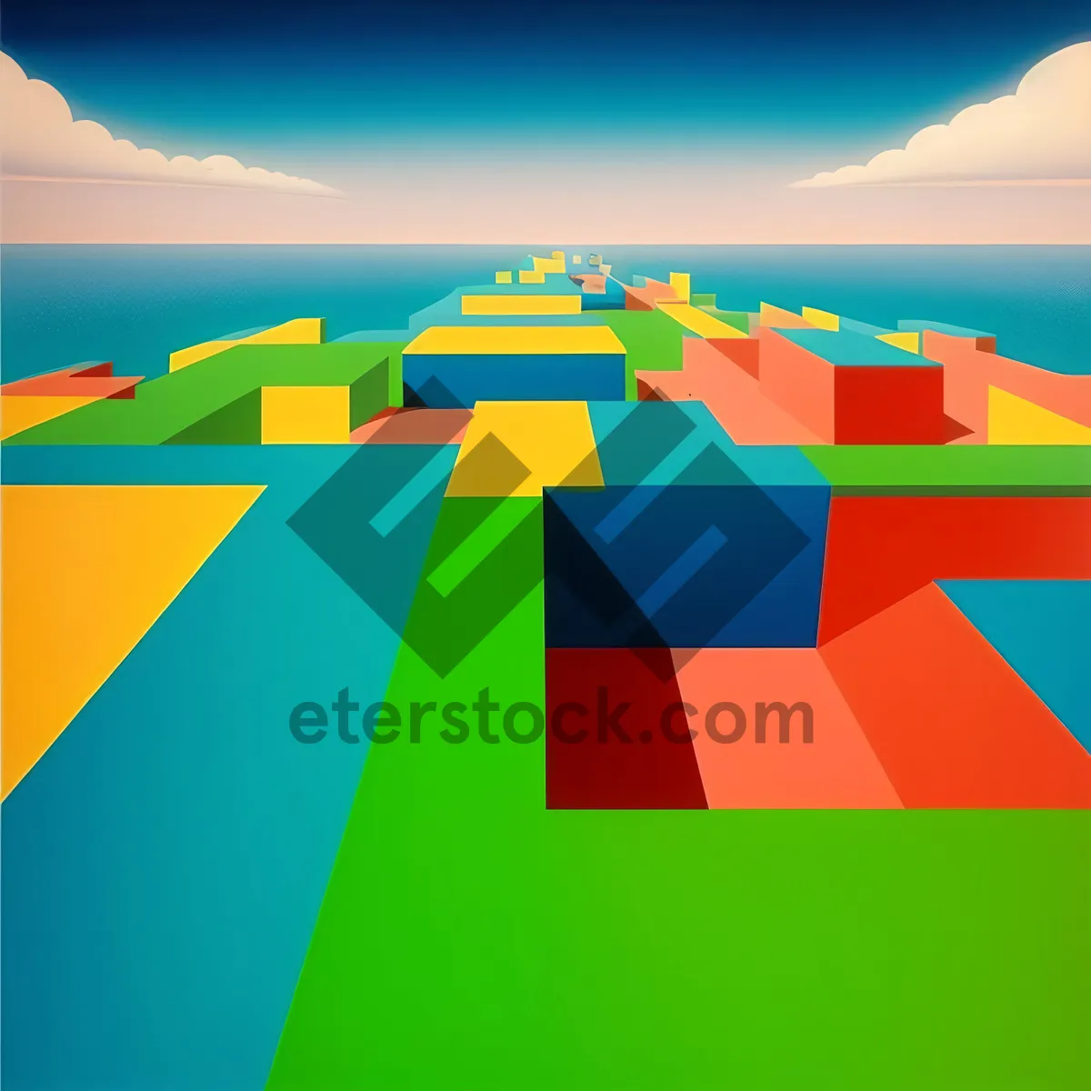 Picture of Patriotic Country Sign Graphic: Artfully Designed Wallpaper Shape