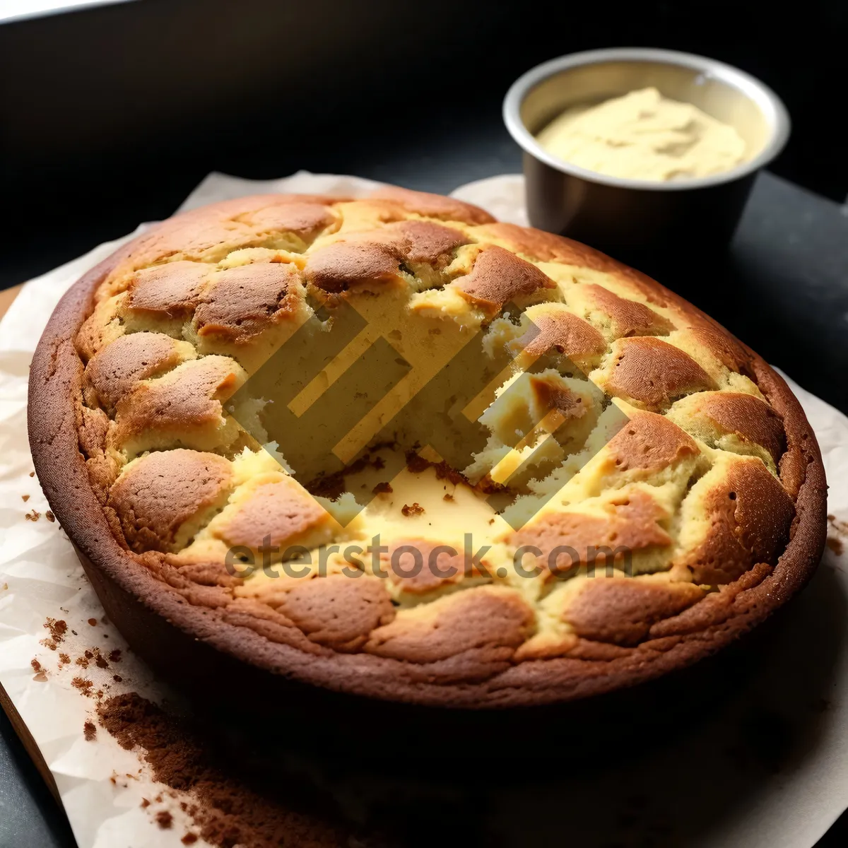 Picture of Baked Winter Squash Potpie with Pretzel Bread Crust