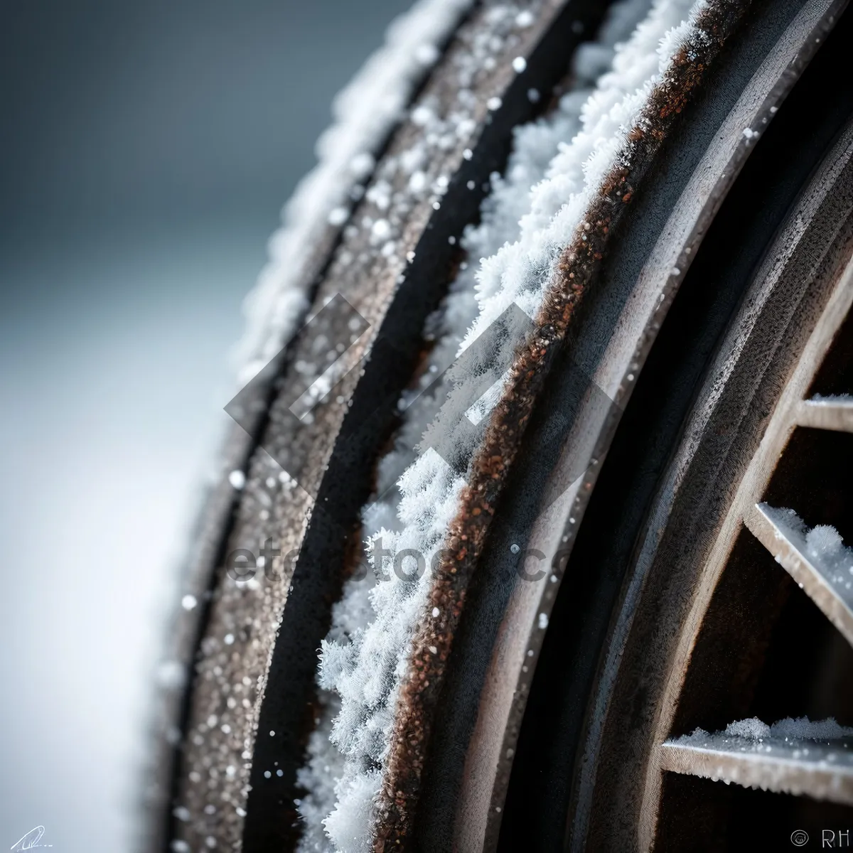 Picture of Close-up of Car Wheel Gearing Mechanism