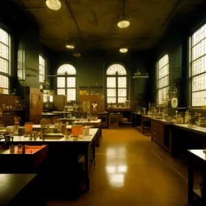 Modern Restaurant Interior Design with Wooden Furniture