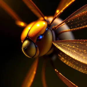 Garden Dragonfly: Elegant Arthropod Insect in Flight