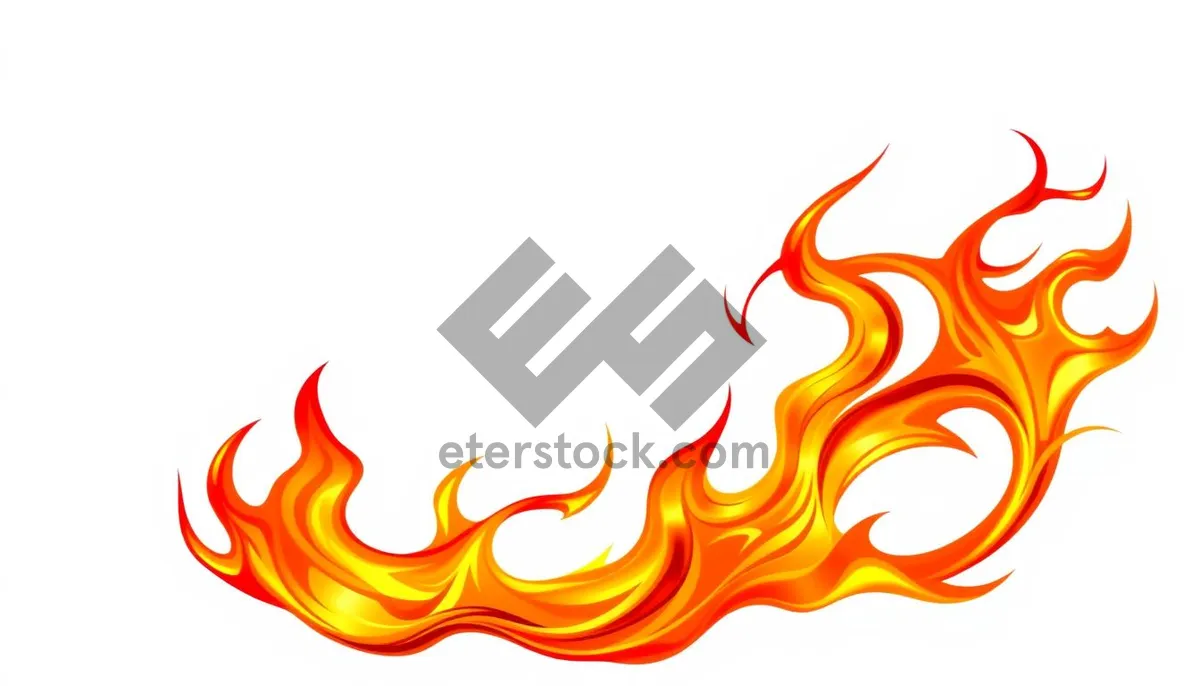 Picture of Abstract Silhouette Graphic Design in Blaze Heat Symbol