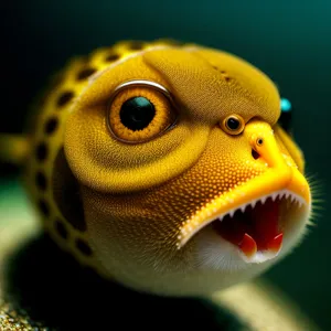 Child's mesmerizing eye gazes at anemone fish