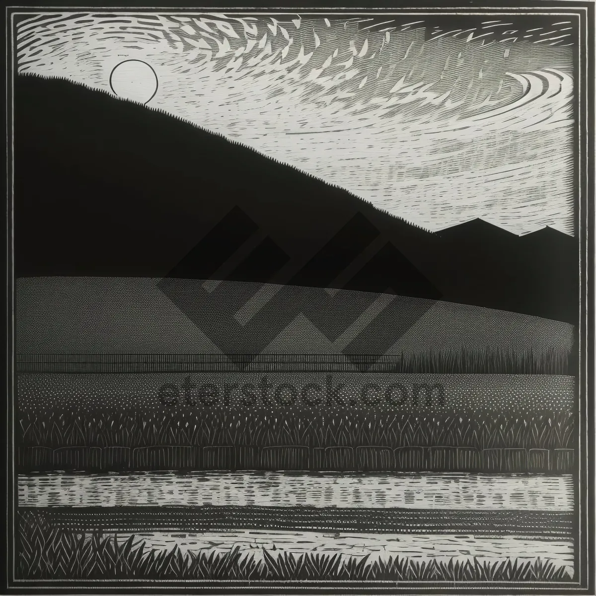 Picture of Textured Gray Fabric Panel with Woven Fiber Pattern