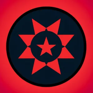 Gold Patriot Circle Round Shiny Icon