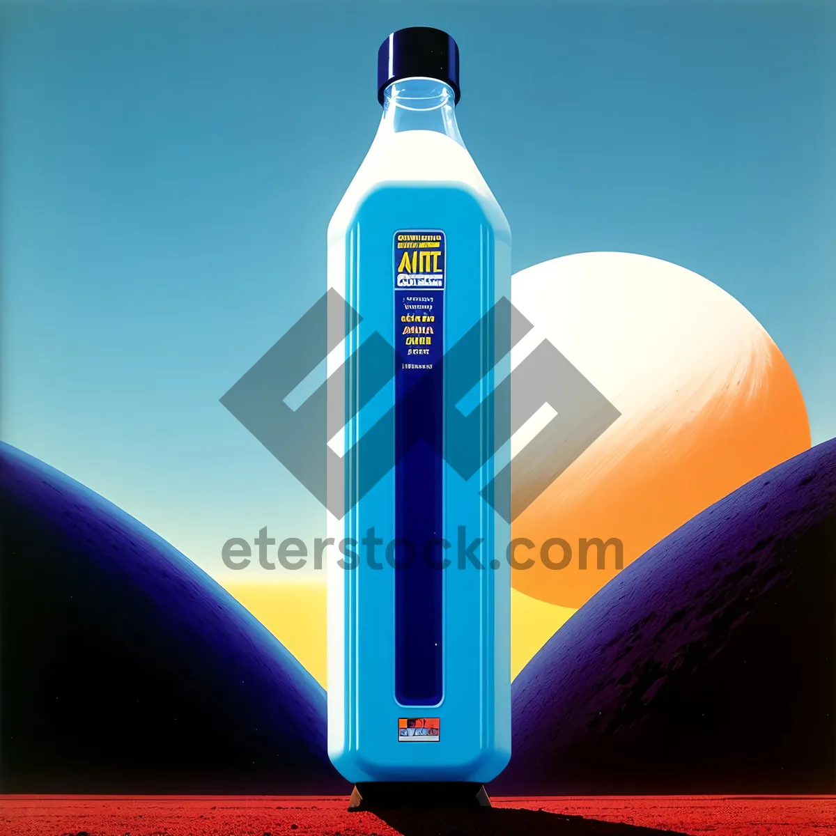 Picture of Clean Plastic Water Bottle for Hydration