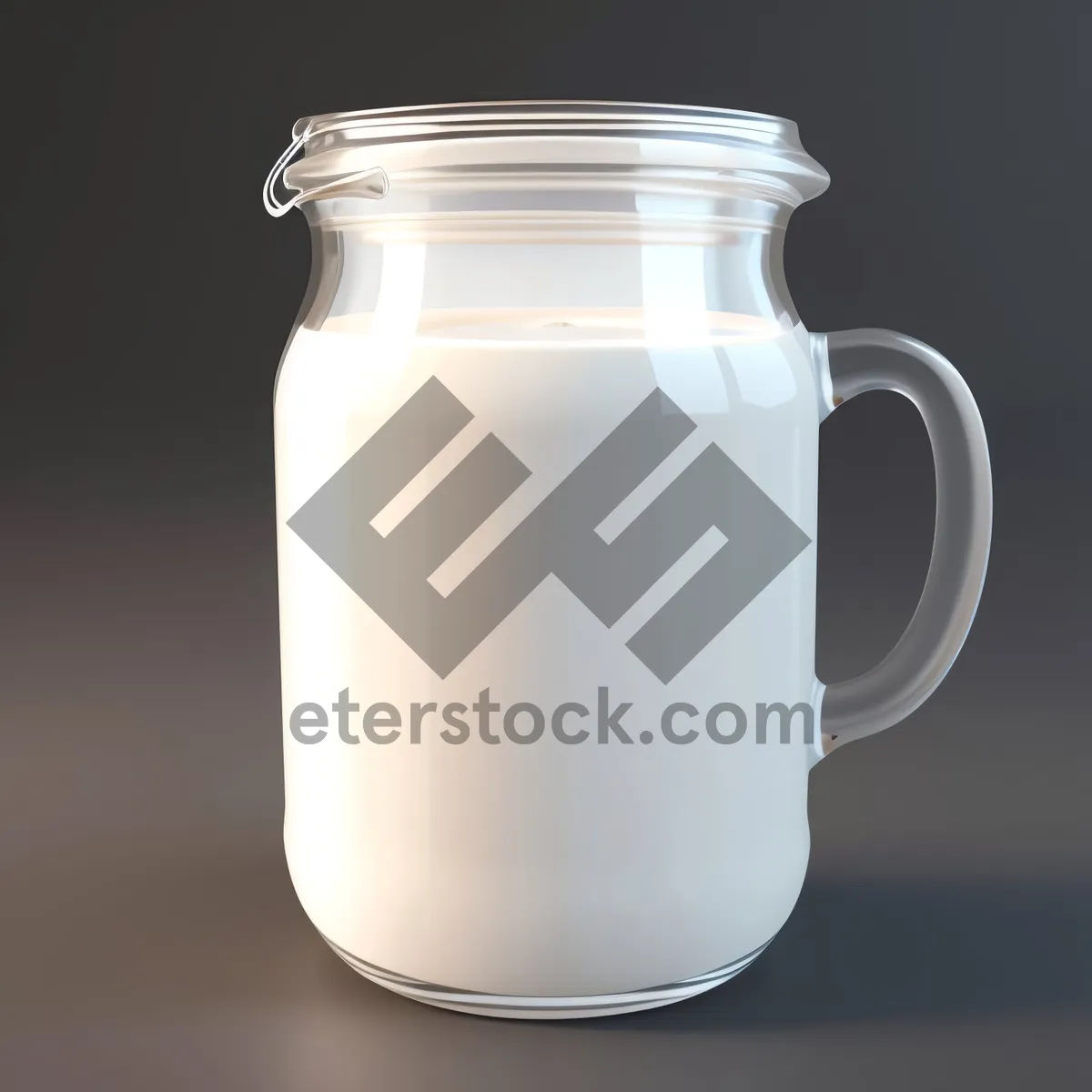 Picture of Refreshing Milk in Glass Jug