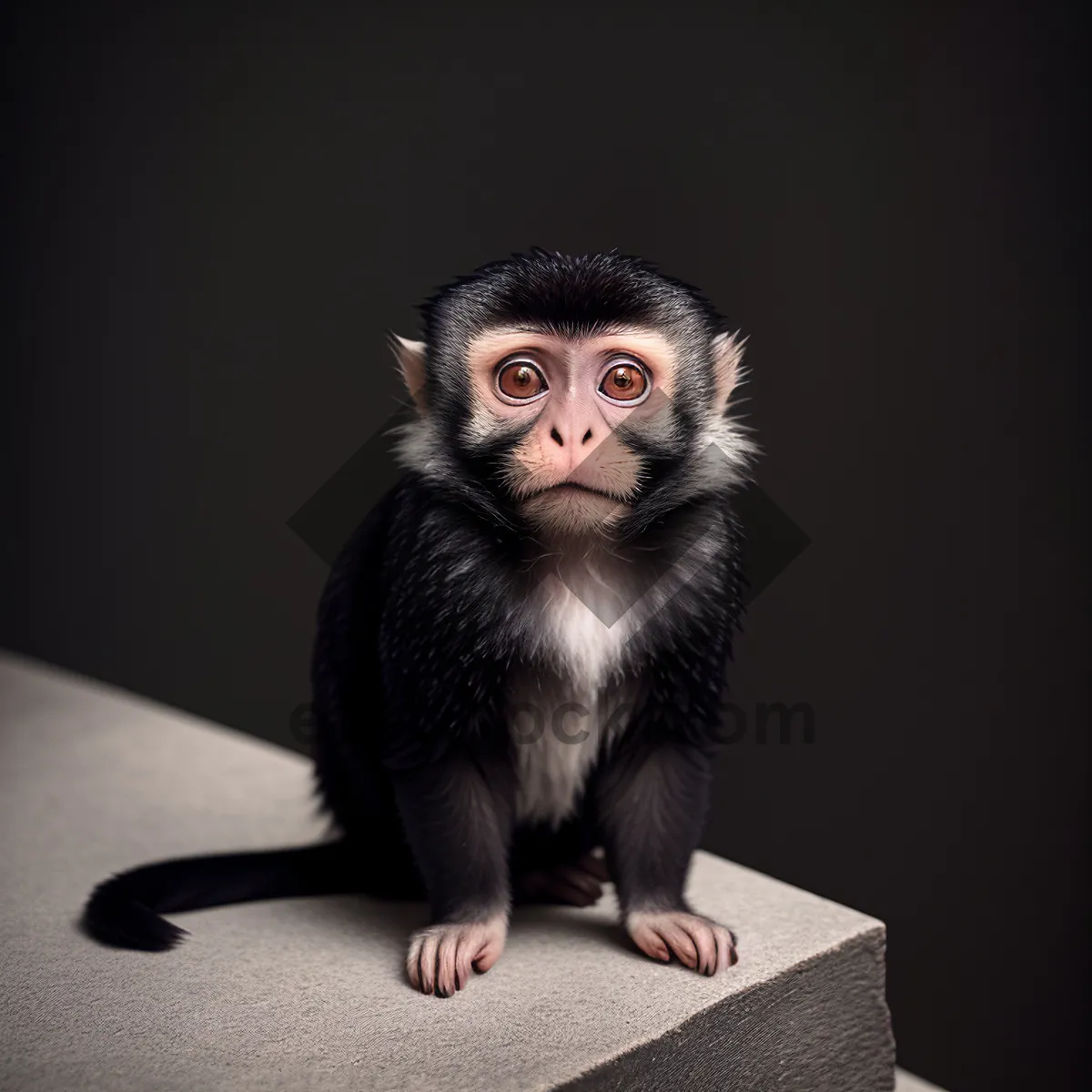 Picture of Cute Primate Monkey Portrait in the Wild