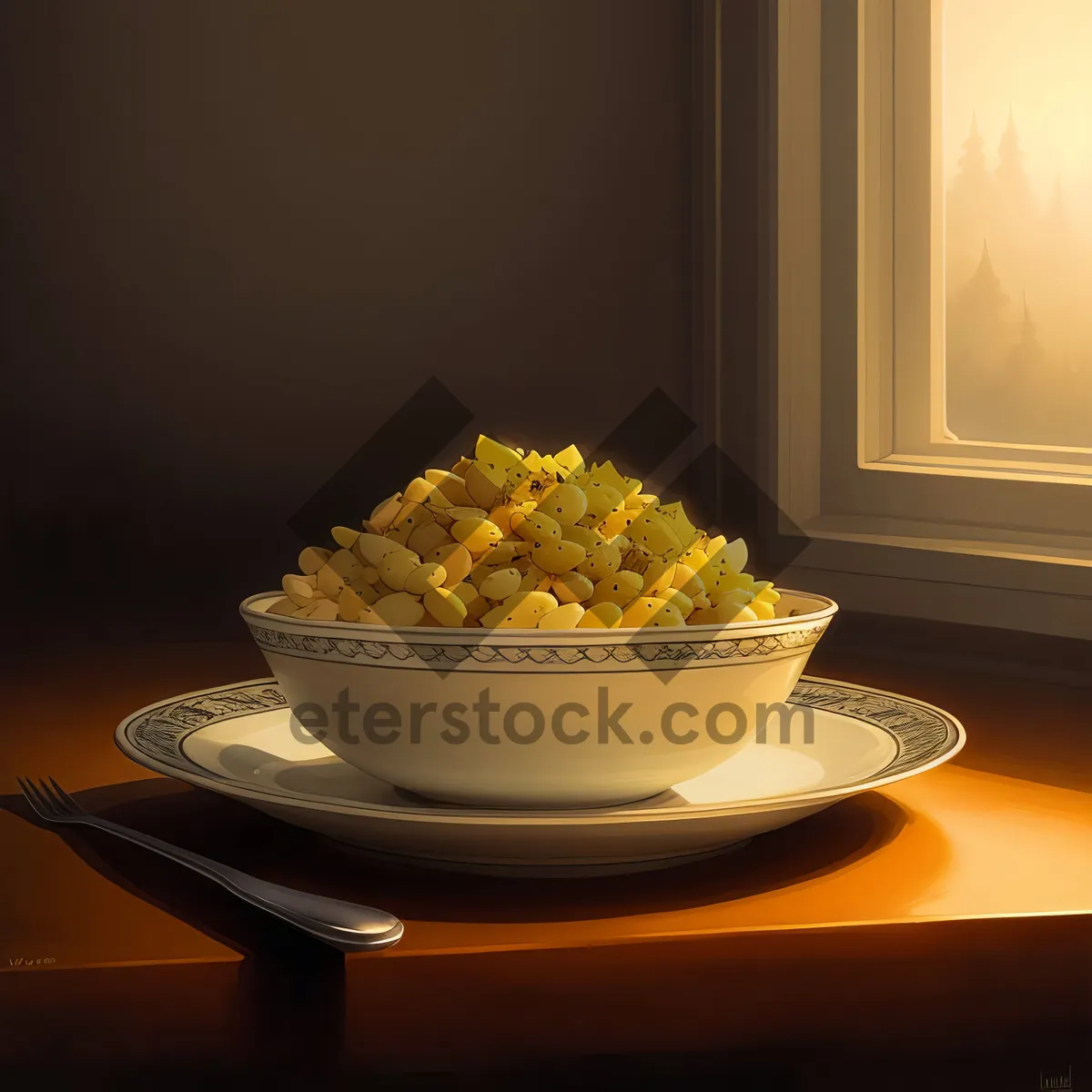 Picture of Delicious Corn Popcorn on a Plate