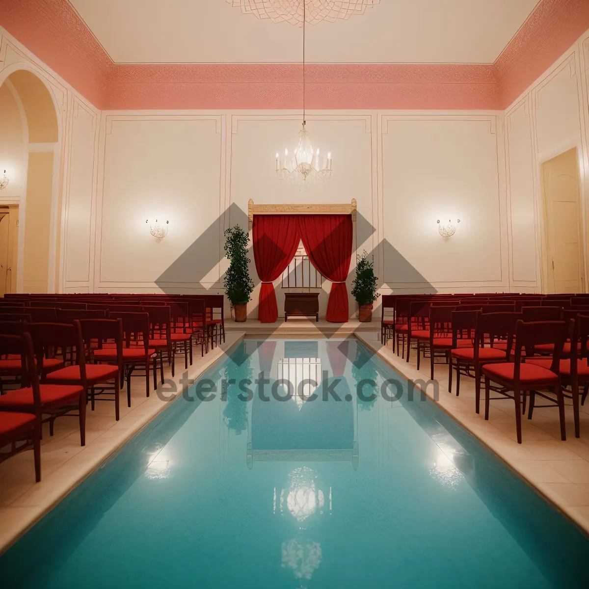 Picture of Modern interior design with table and chairs