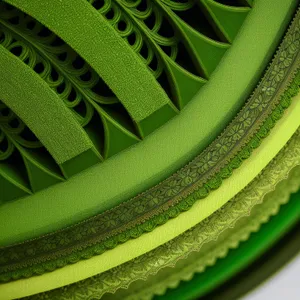 Green Snake Pattern: Artful Agave-Design Wallpaper
