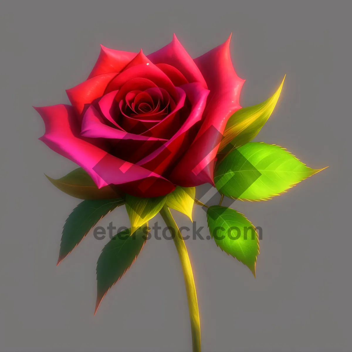 Picture of Romantic Pink Blossoming Rose Bouquet