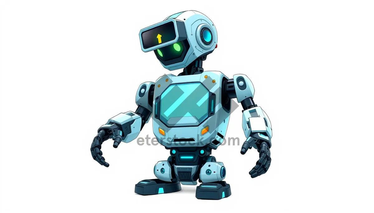 Picture of Futuristic 3D Cyborg Robot Character - Technology Render