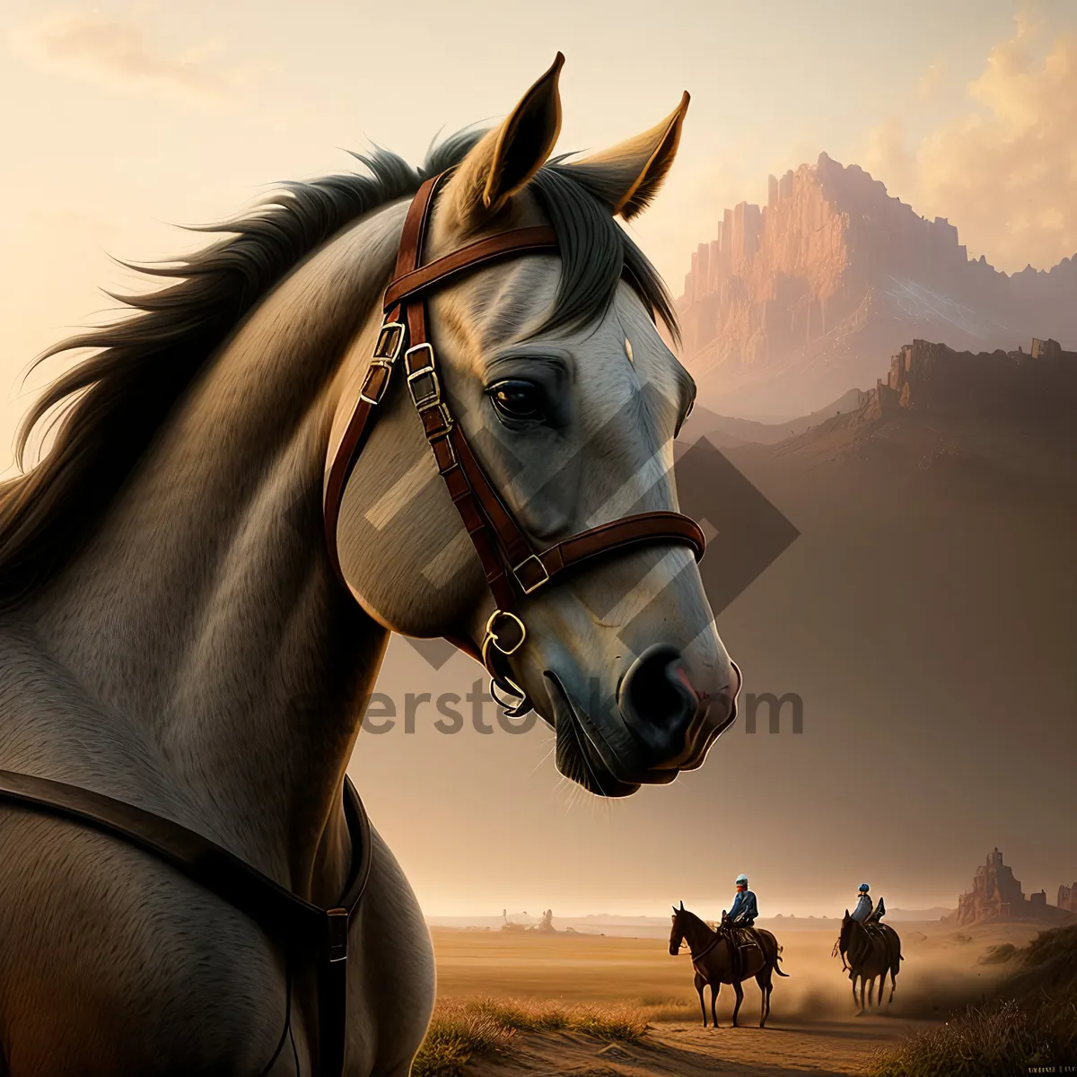 Picture of Majestic Stallion in Bridle Gear