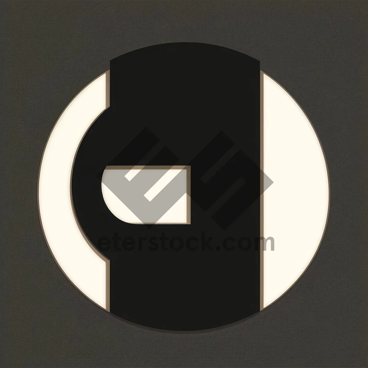 Picture of Black 3D Design Symbol Shiny Icon