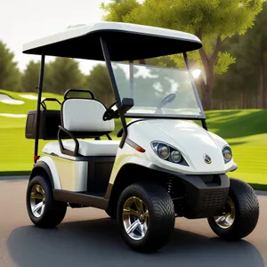 Sporty Golf Cart on Course