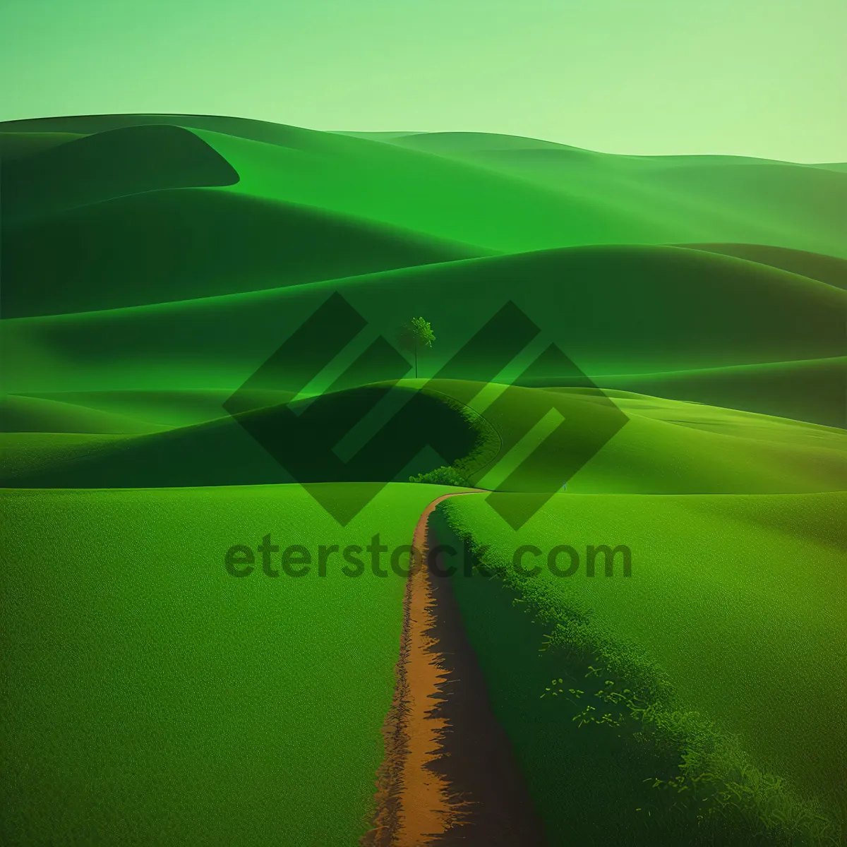 Picture of Colorful Skyline Over Sand Dunes