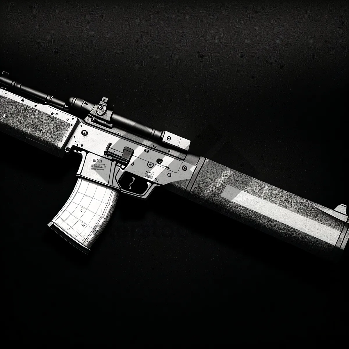 Picture of Metal Assault Rifle - Powerful and Versatile Firearm