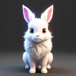 Furry Bunny with Gentle Whiskers