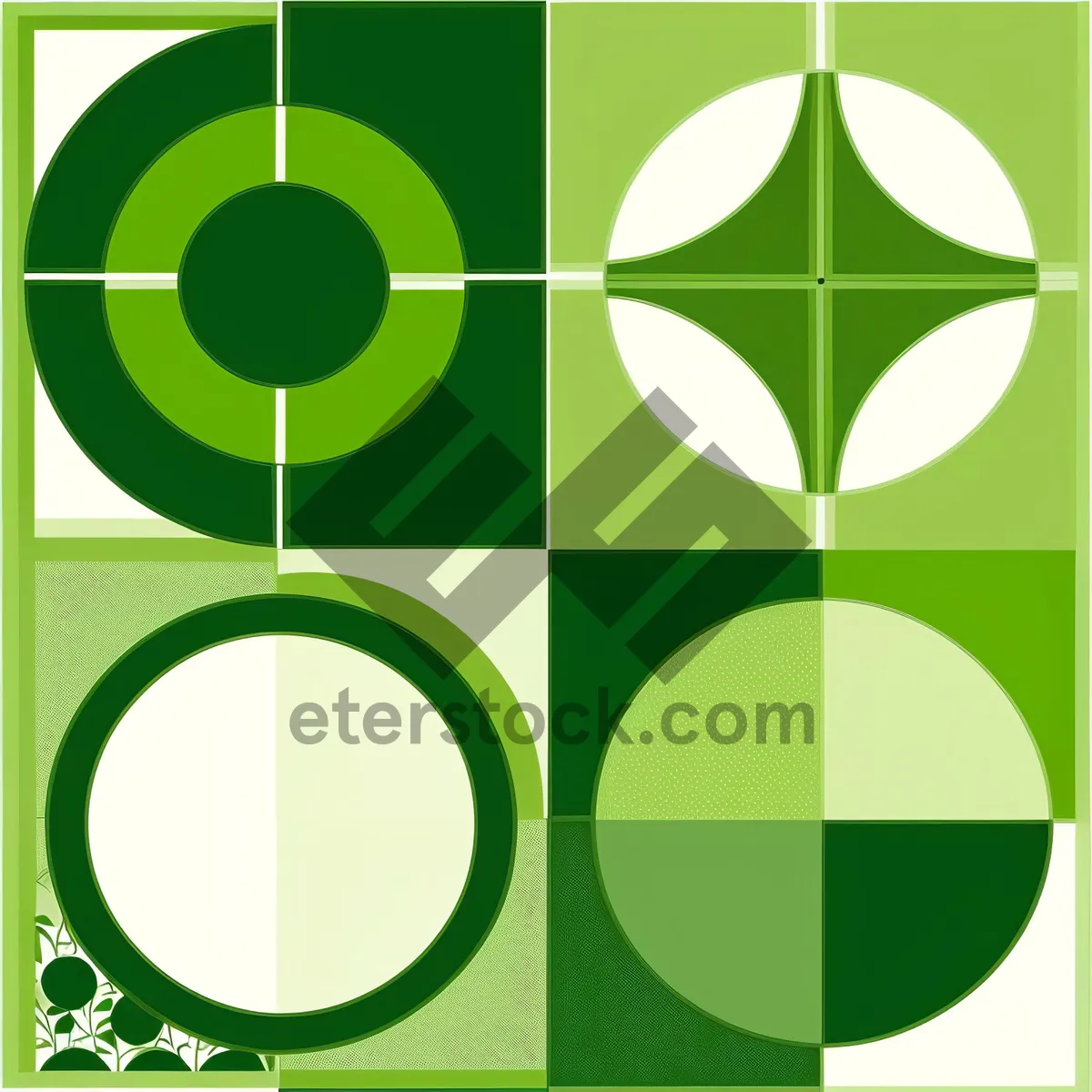 Picture of Graphic Clover Design Element Wallpaper