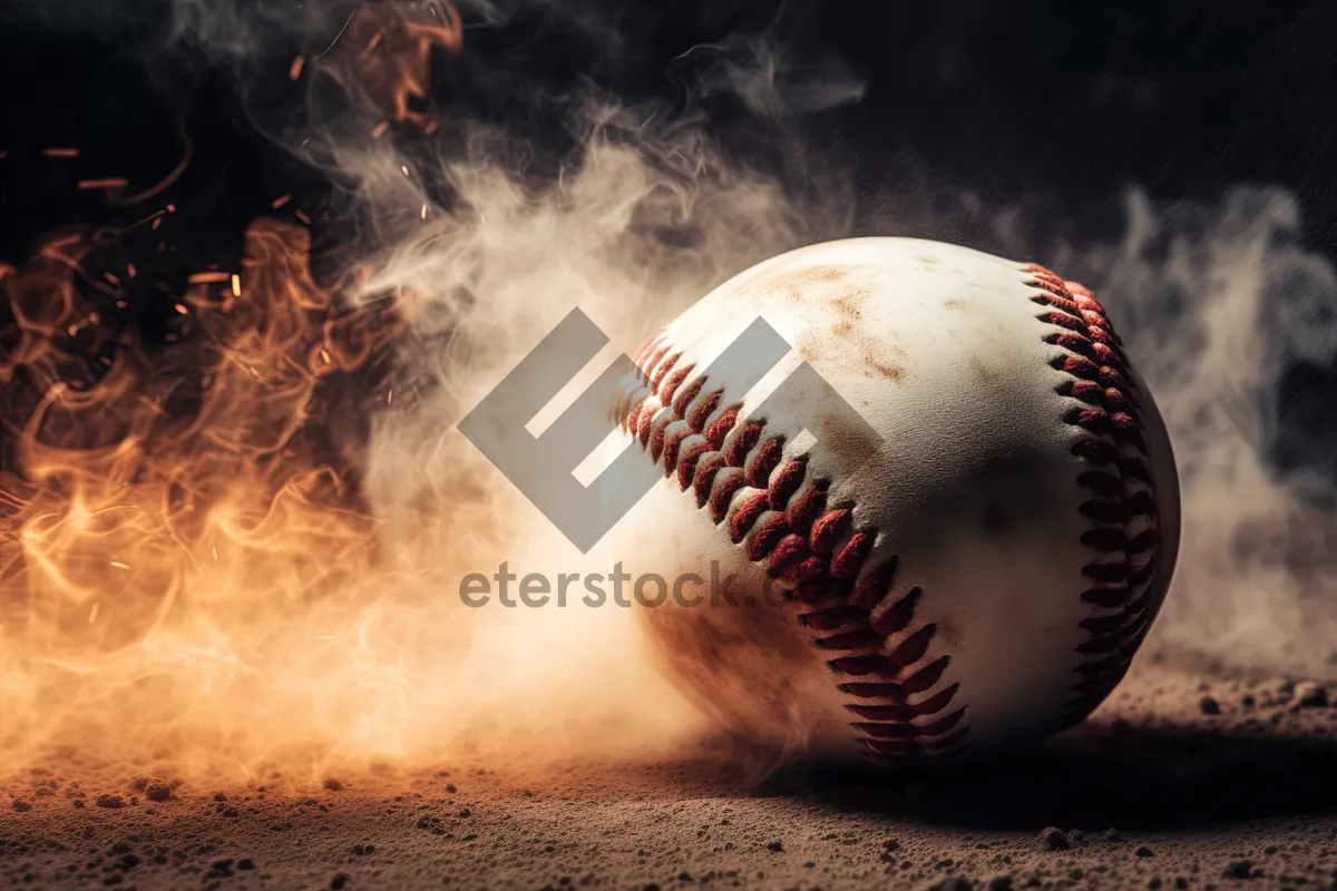 Picture of Close-up of baseball glove on sand