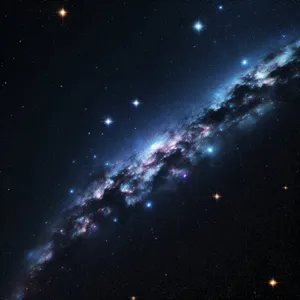 Starry Galaxy Night Sky Design Wallpaper