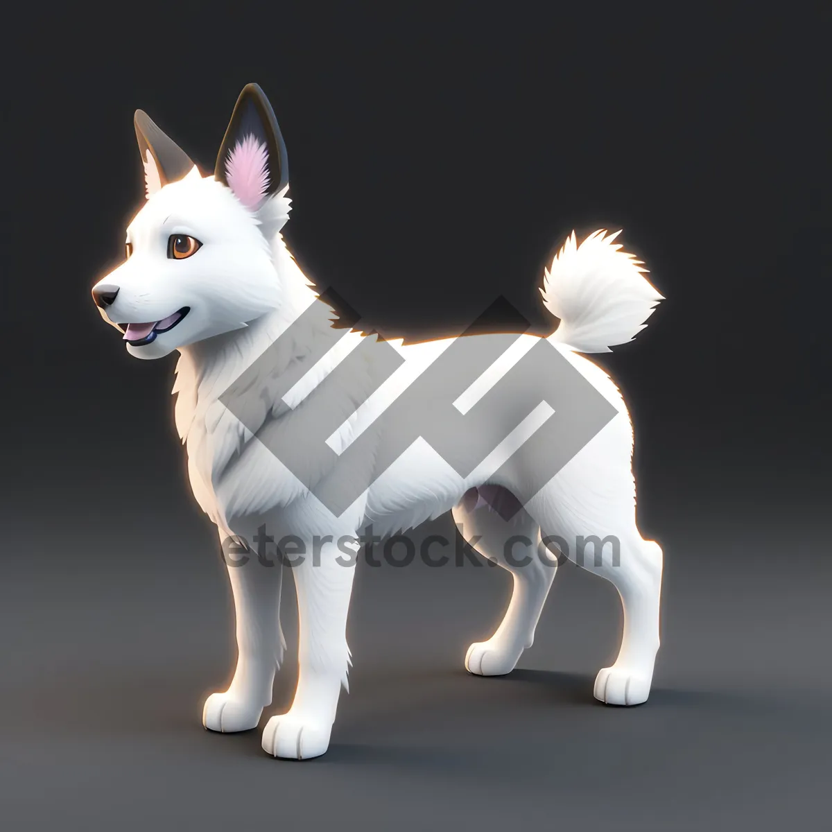 Picture of Adorable Canine Companion - Purebred Puppy Studio Portrait