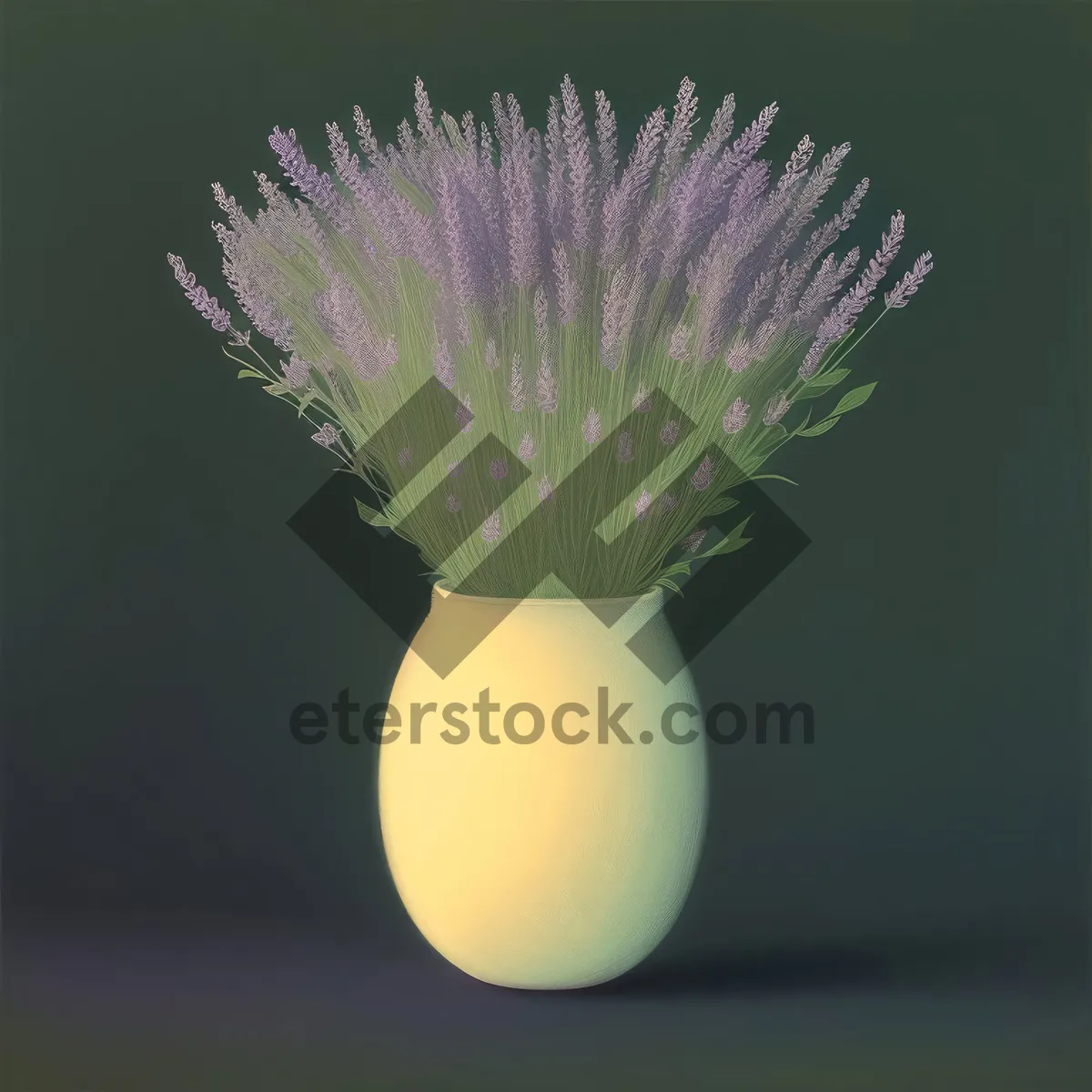 Picture of Botanical Shaving Brush with Greenery