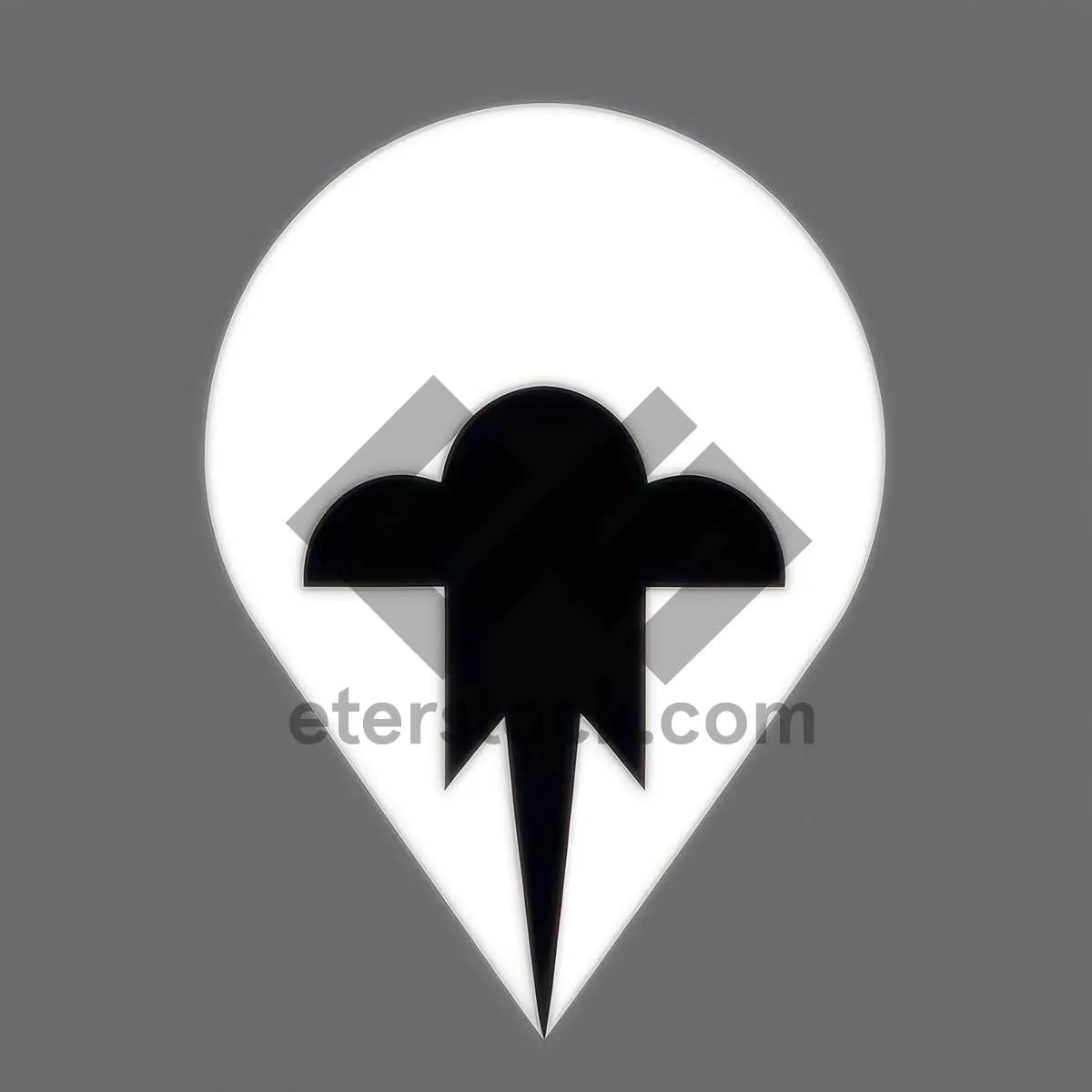 Black Graphic Symbol Icon: Sleek and Minimalistic Design