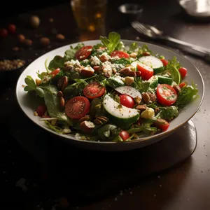 Mixed Berry Salad with Fresh Strawberries and Cherries