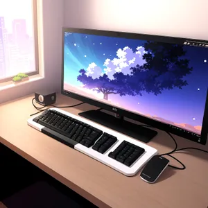 Modern Desktop Computer with Keyboard and Mouse