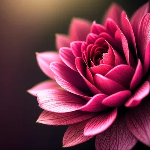 Blooming Lotus: Vibrant Pink Petals in Full Bloom