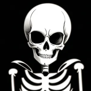 Eerie Poisoned Skull: Terrifying Anatomy of Death.