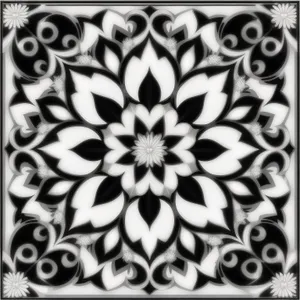 Arabesque floral damask pattern for vintage wallpaper decor