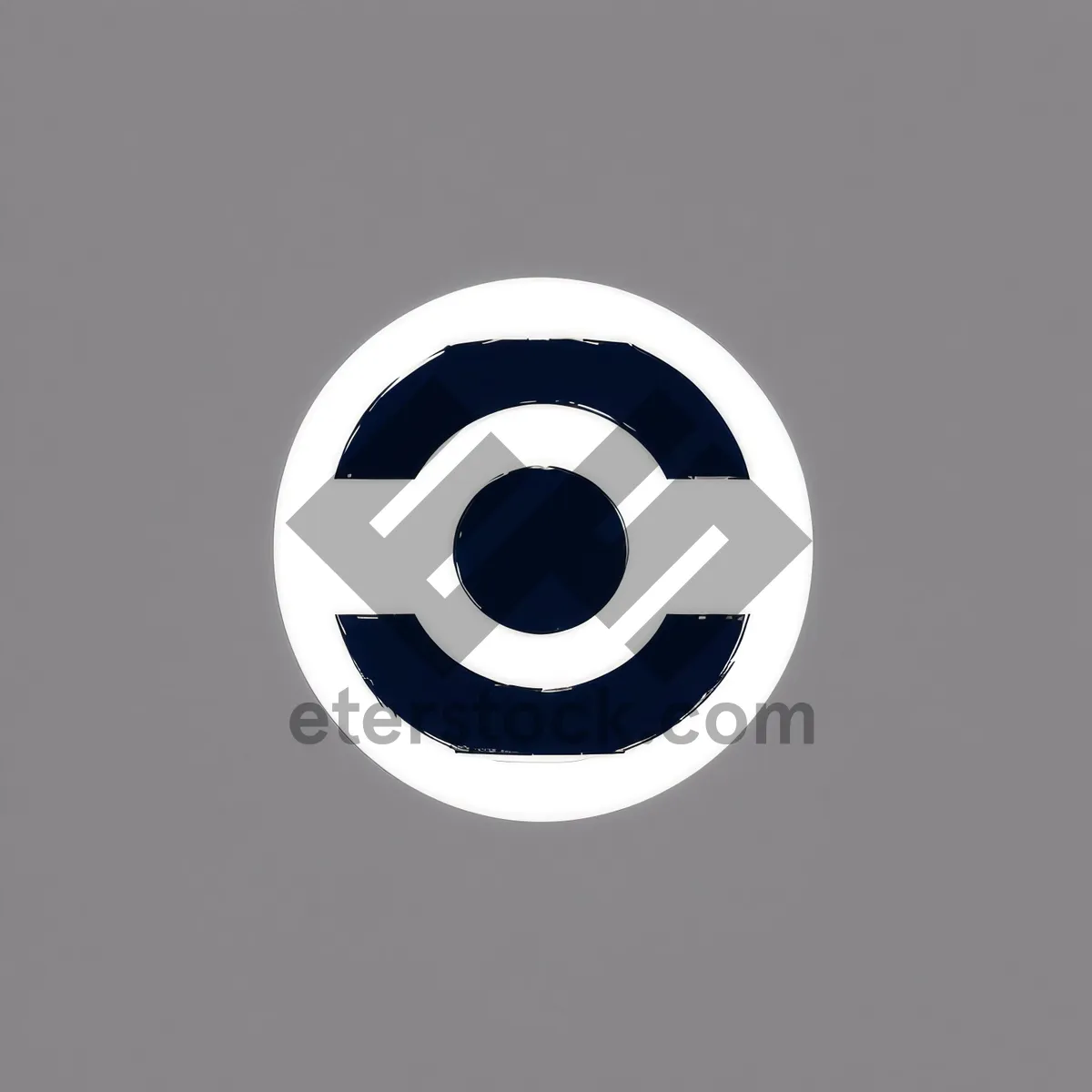 Picture of Shiny 3D Black Reflective Symbol Icon Design