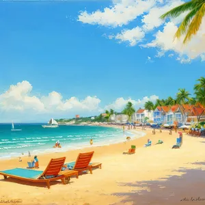 Sunset Bliss: Tropical Beach Escape