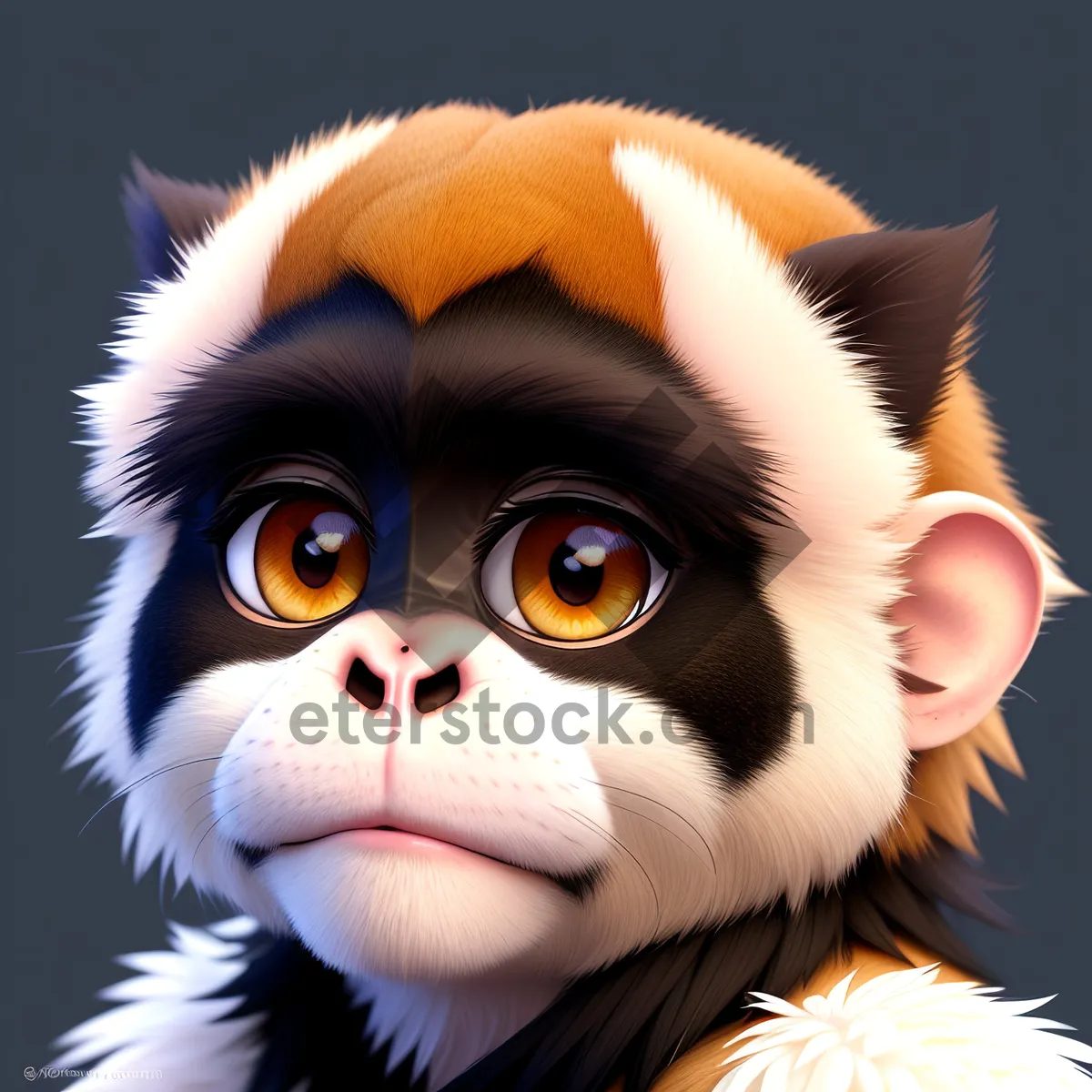 Picture of Fluffy Feline Kitty with Cute Whiskers