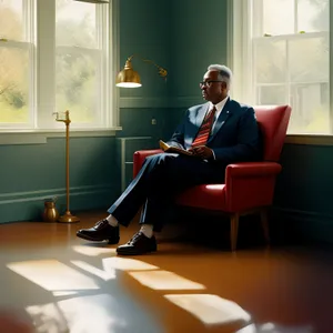 Corporate professionals having a successful meeting in office