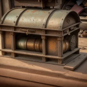 Antique Wine Barrel Chest