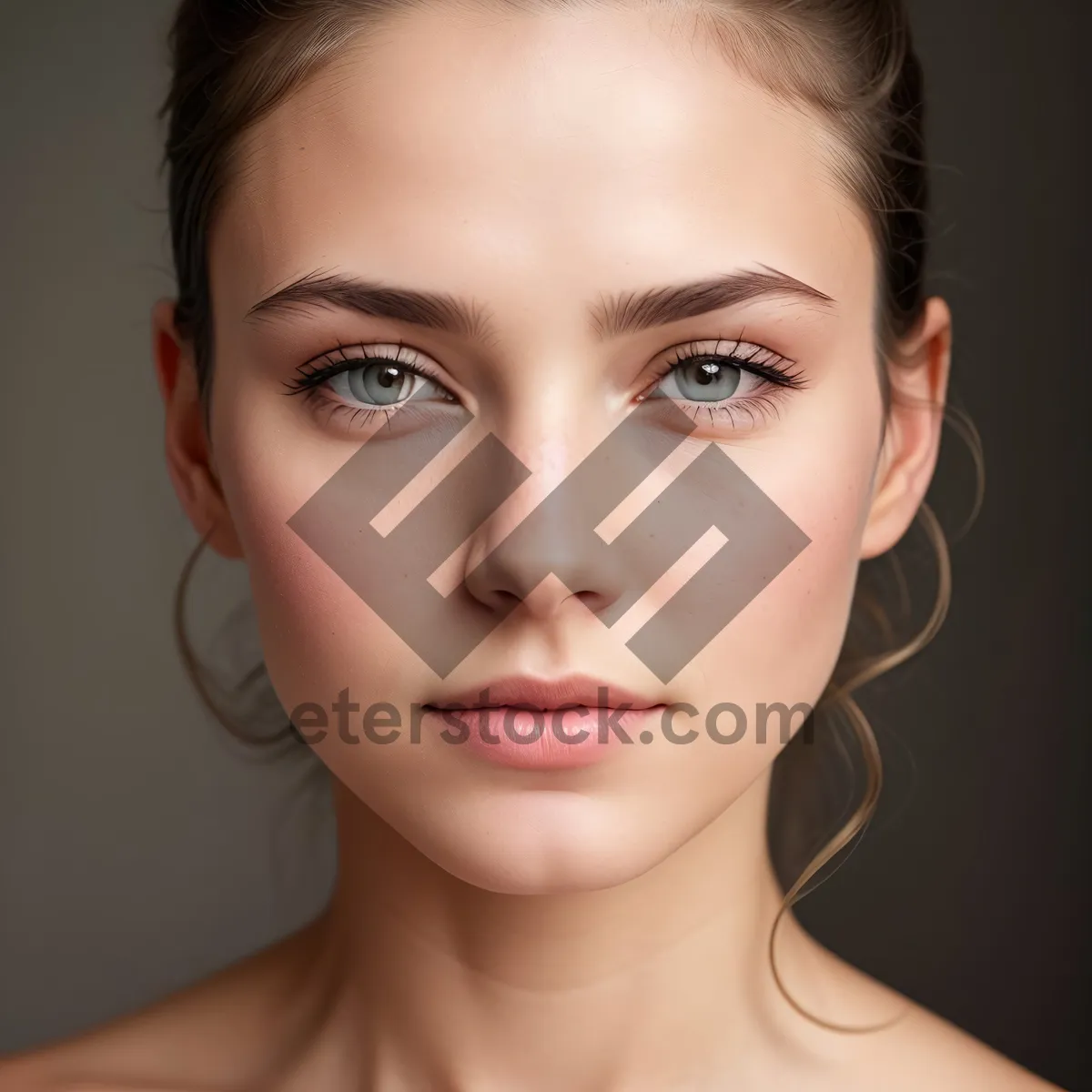 Picture of Stunning Portrait of an Attractive Model with Sensual Makeup