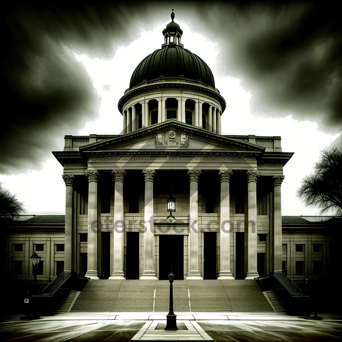 Picture of Iconic Cathedral Dome in the Historic Capital City