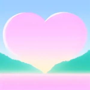 Romantic Watercolor Heart Icon