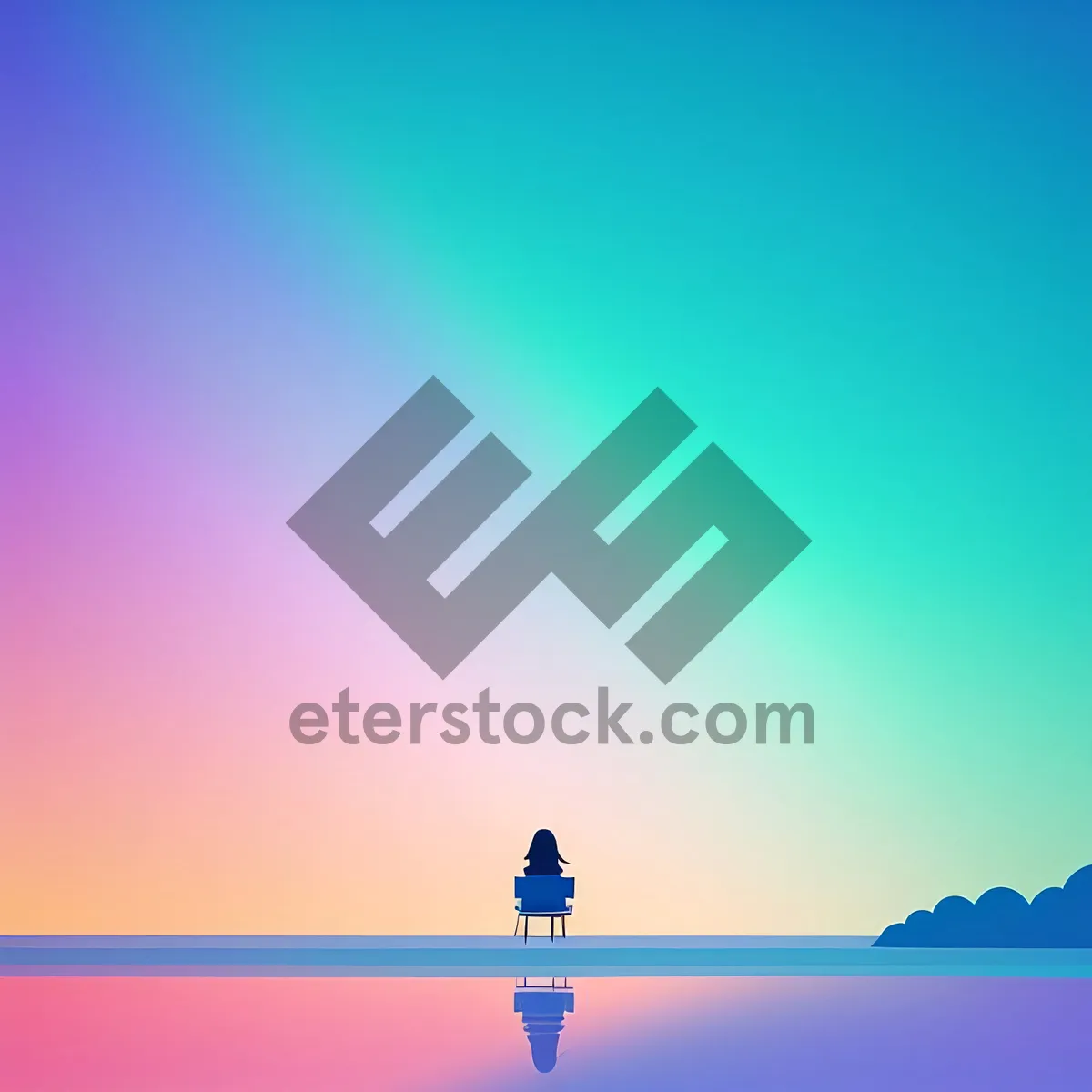 Picture of Idyllic Summer Sky with Clouds