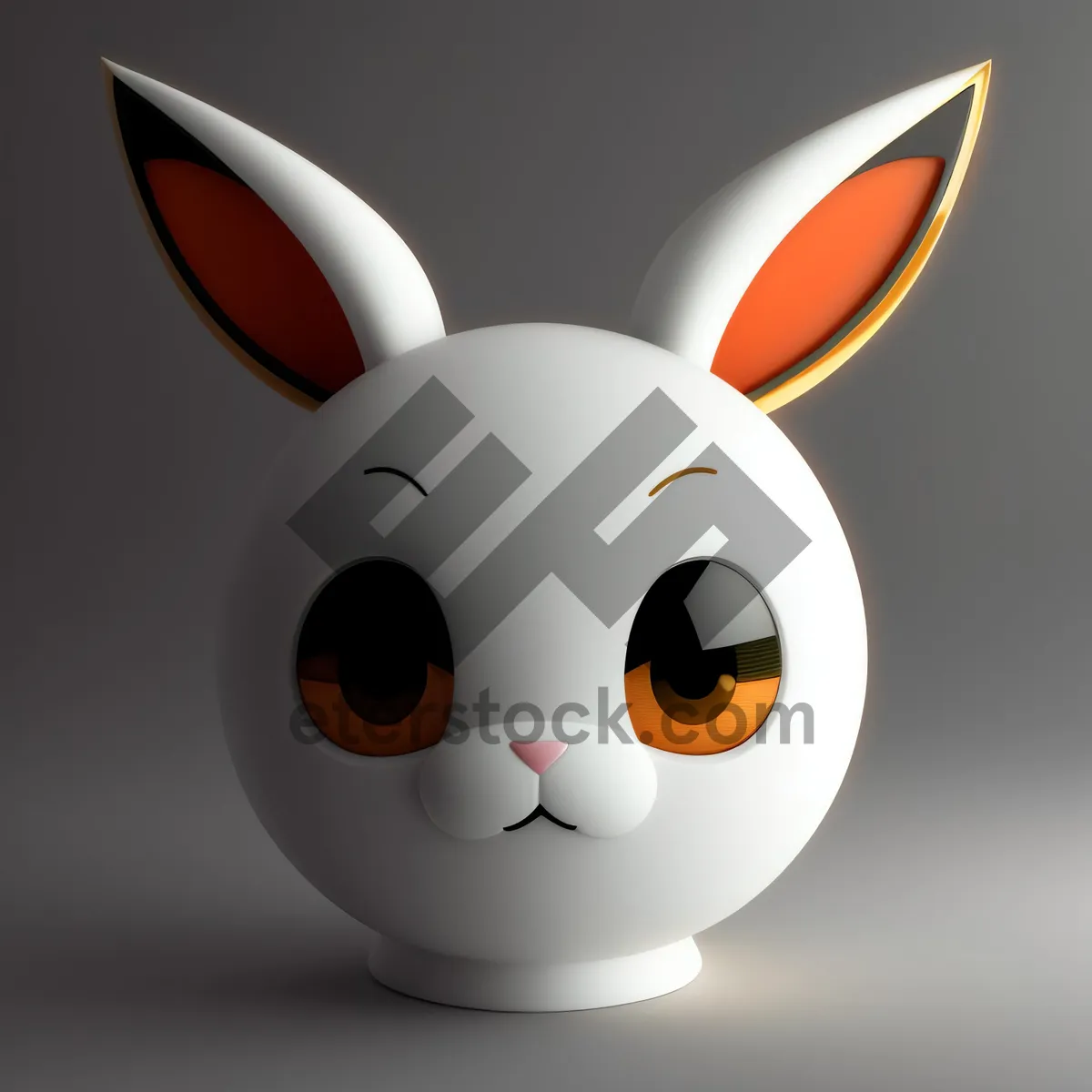 Picture of Cheerful Rabbit Icon with Playful Expression