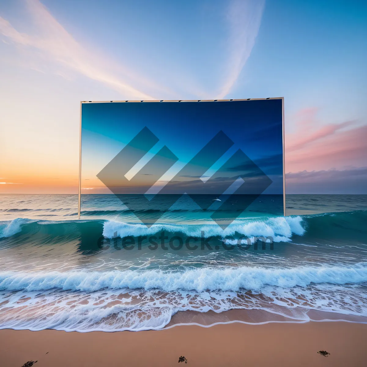 Picture of Serene Seascape: Beach Bliss by the Turquoise Horizon