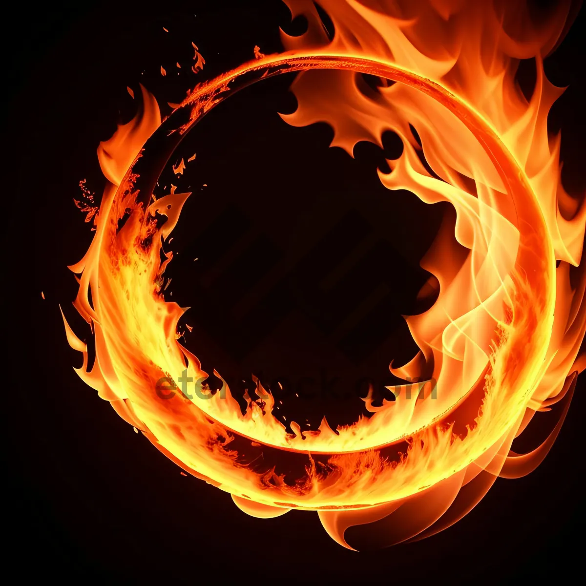 Picture of Blazing Inferno: Fiery Artistic Design with Plasma Flame