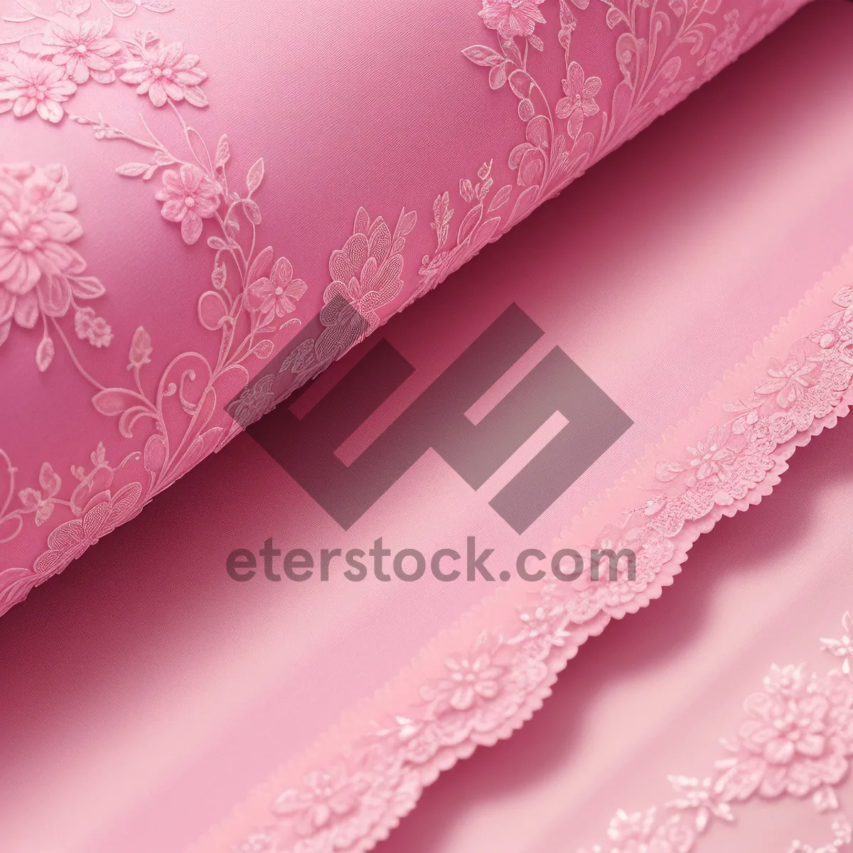 Picture of Pink Floral Paisley Wallpaper Design