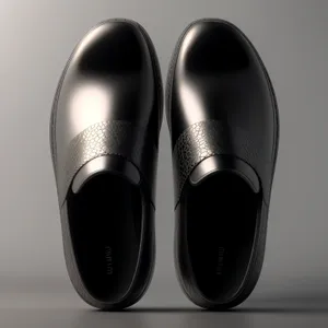 Black Leather Loafer Pair - Stylish Footwear Fashion