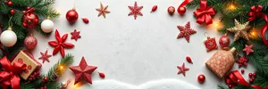 Snowman figure decoration on winter texture with thumbtack.