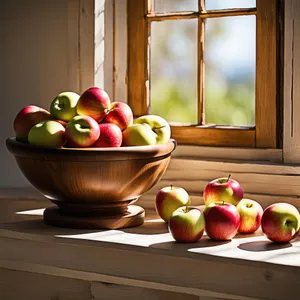 Fresh Fruit and Vegetables Bowl for Healthy Diet